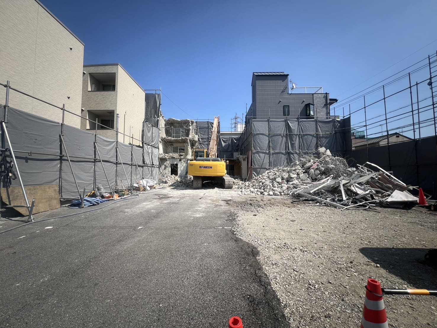案件実績（岡山市西古松の写真２）途中経過